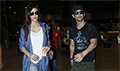 Sushant Singh Rajput & Kriti Sanon snapped returning after shooting for 'Raabta' in the Maldives - Raabta Event Photos