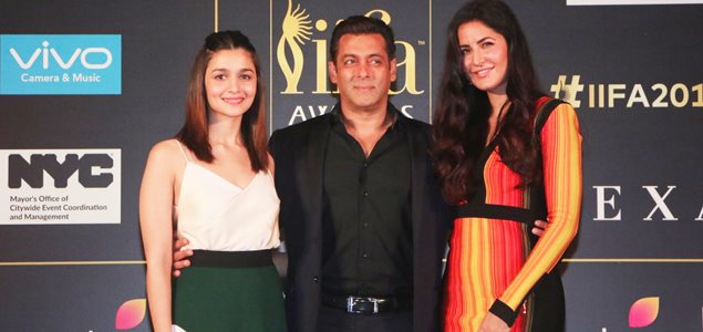 Salman Khan, Alia Bhatt and Katrina Kaif grace the press conference of the 18th IIFA Awards 2017