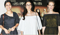 Konkana Sen Sharma, Kalki Koechlin and Aditi Rao Hydari snapped at the screening of 'A Death In The Gunj' - A Death In The Gunj Event Photos