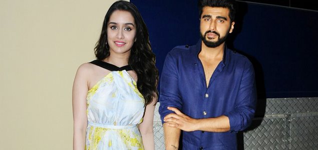 Arjun Kapoor and Shraddha promote Half Girlfriend on Star Plus serial sets