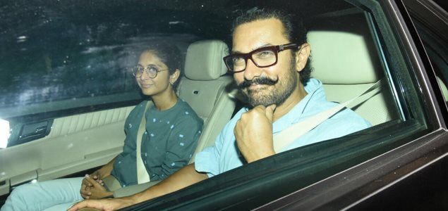 Aamir Khan and Kiran Rao snapped post visiting Karan Johar house to see the babies