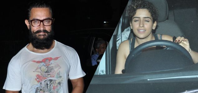 Aamir Khan and Sanya Malhotra snapped post their dance practice for their film Secret Superstar