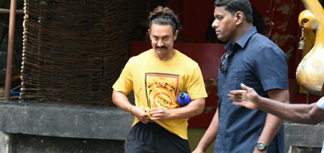 Aamir Khan snapped post spa session