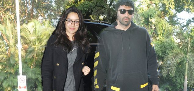 Aditya Roy Kapur and Shraddha Kapoor depart to promote Ok Jaanu in Chandigarh