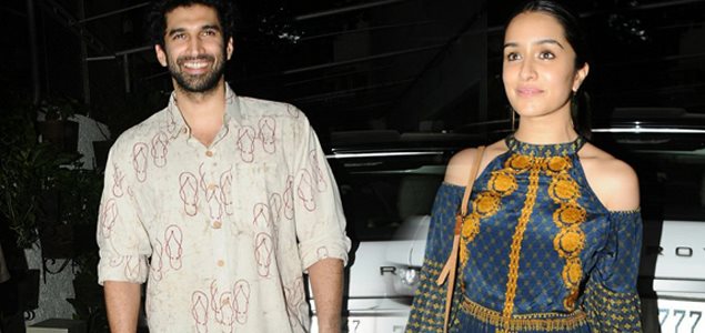 Aditya Roy Kapur and Shraddha Kapoor at Special screening of Begum Jaan