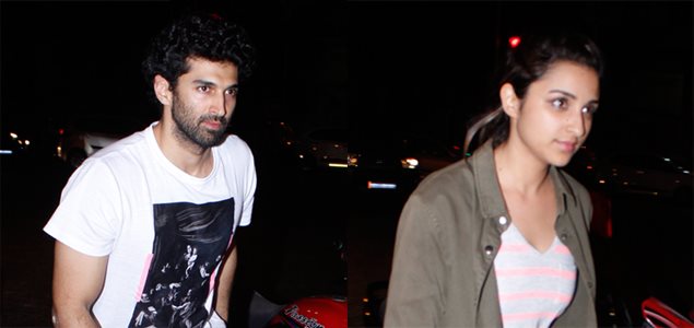 Aditya Roy Kapur and Parineeti Chopra snapped at Bastian for Dinner