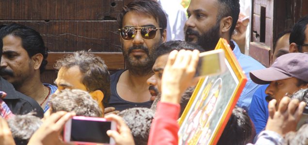 Ajay Devgan meets his fans on his Birthday