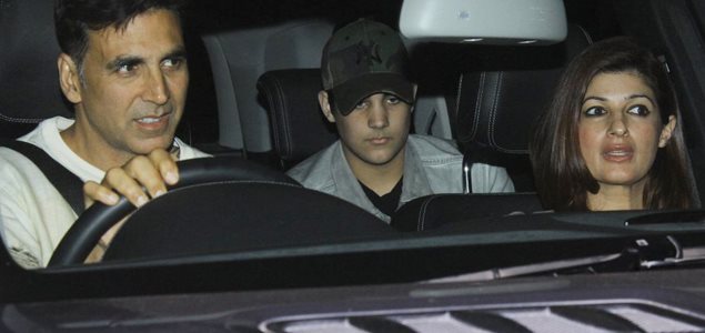 Akshay Kumar, Twinkle Khanna and Aarav snapped at PVR, Juhu