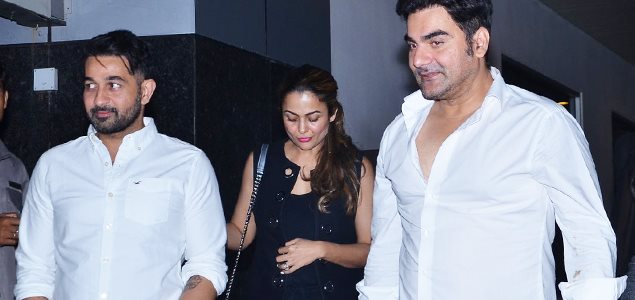 Amrita Arora and Arbaaz Khan snapped post Shakeel Ladak birthday dinner