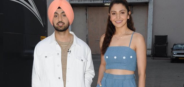 Anushka Sharma and Diljit Dosanjh snapped at Phillauri's promotions