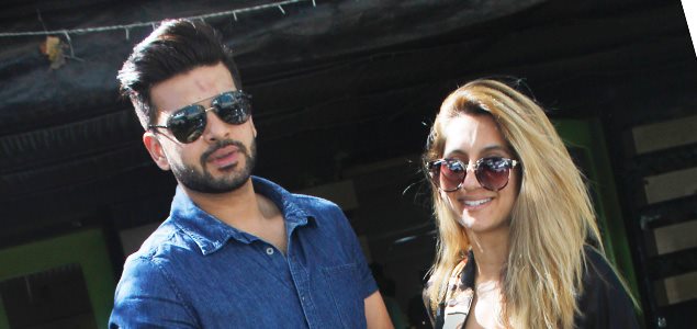 Anusha Dandekar and Karan Kundra at Bombay Salad