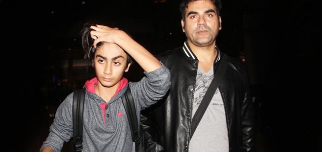 Arbaaz Khan arrive back in Mumbai