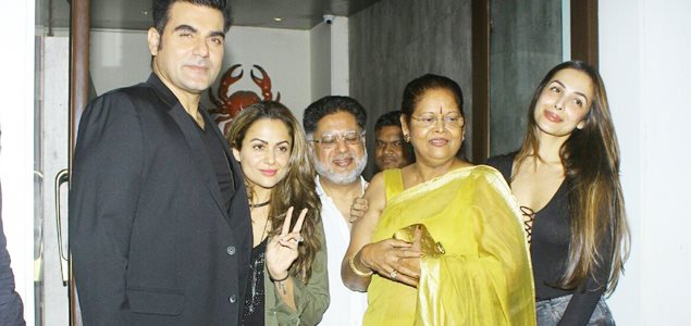 Arbaaz Khan and Malaika Arora Khan snapped together on Malaika's mother's birthday celebrations