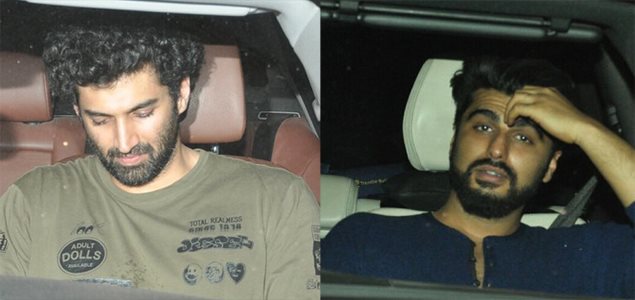Arjun Kapoor and Aditya Roy Kapur snapped at Mohit Suri's House