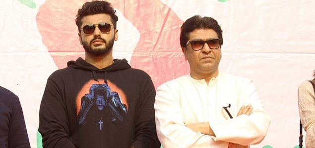 Arjun Kapoor and Raj Thackeray at Lokhandwala marathon