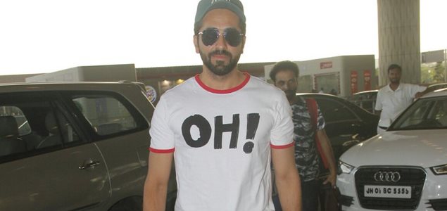 Ayushmann Khurrana snapped at the airport
