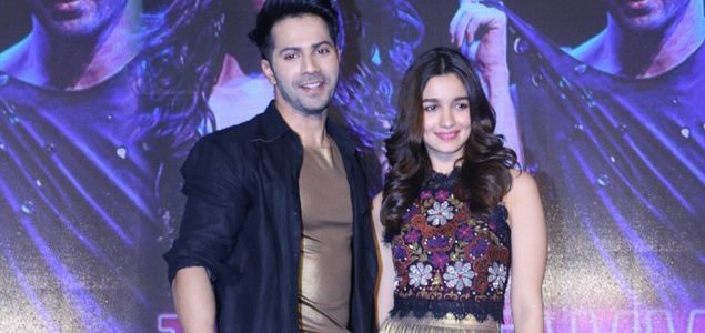 Varun and Alia Bhatt at the launch of Tamma Tamma song from Badrinath kI Dulhania movie