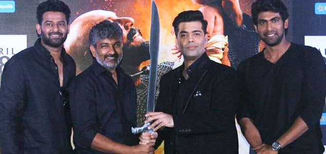 Trailer launch of the film 'Baahubali 2 – The Conclusion' with cast and crew