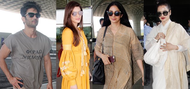 Kriti Sanon, Sushant Singh Rajput, Rekha, Parineeti Chopra & Sridevi snapped at the airport