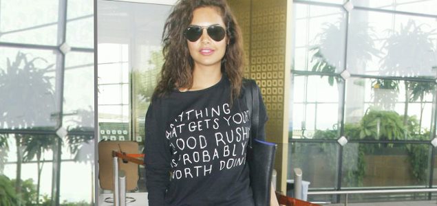Esha Gupta snapped at the airport