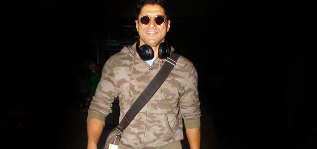 Farhan Akhtar snapped at the airport