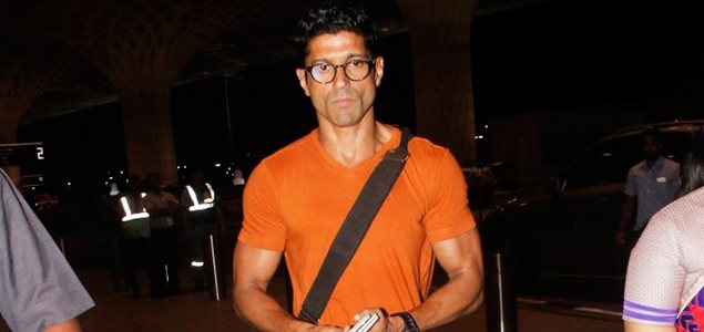 Farhan Akhtar snapped at the airport
