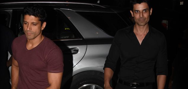 Farhan Akhtar and Amit Gaur snapped at Radio Bar