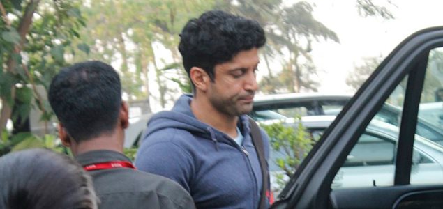Farhan Akhtar snapped post his gym session in Bandra