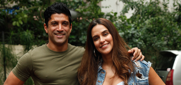 Farhan Akhtar shoots with Neha Dhupia for No Filter Neha