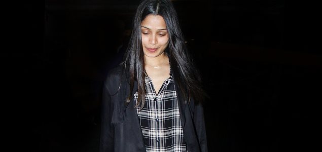 Freida Pinto snapped at the airport