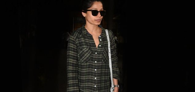 Freida Pinto snapped at the airport
