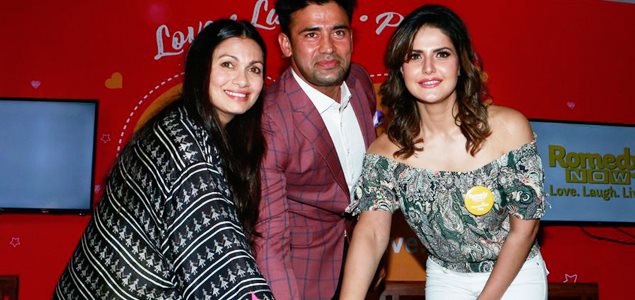 Richa Chadda, Zareen Khan, Chef Maria Goretti and Wrestler Sangram Singh celebrate FurrentinesDay with Romedy NOW