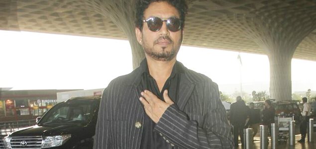 Irrfan Khan snapped at the airport