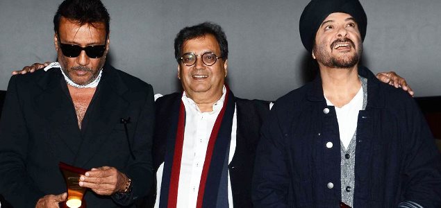 Jackie Shroff and Anil Kapoor at the launch of Subhash Ghai's Mukta A2 multiplex