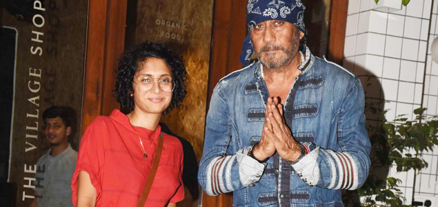 Jackie Shroff and Kiran Rao snapped post dinner at Village Shop