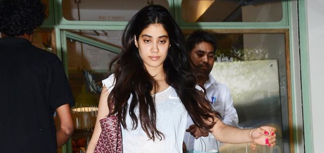 Jahnavi Kapoor snapped at The Kitchen Garden