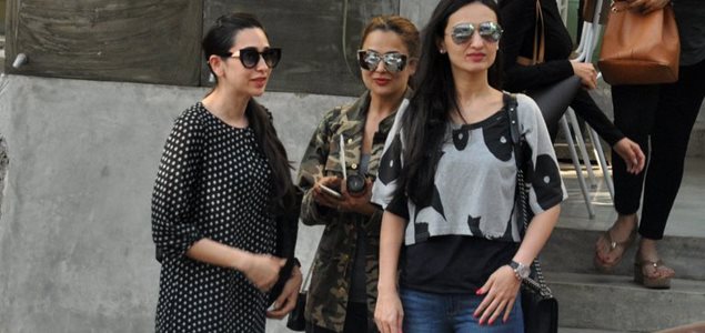 Karisma Kapoor, Amrita Arora & Anu Diwan snapped post lunch at Kitchen Garden