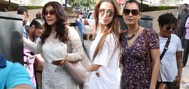 Kajol, Dia Mirza and Malaika Arora Khan snapped at close friend Ryan's lunch in Bandra