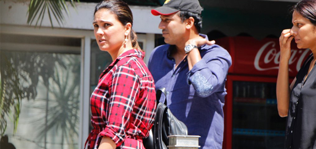 Lara Dutta and Mahesh Bhupathi snapped in Bandra