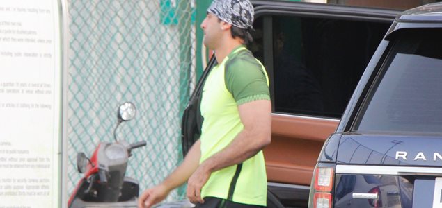 Ranbir Kapoor snapped post his football practice