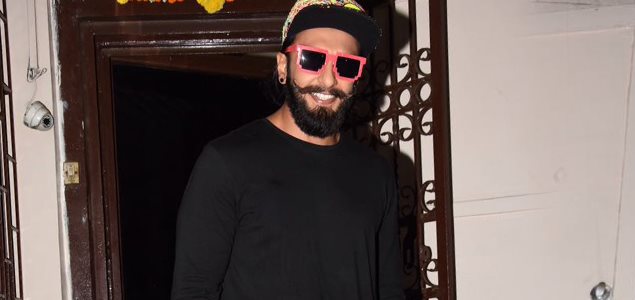 Ranveer Singh snapped at a dubbing studio in Bandra