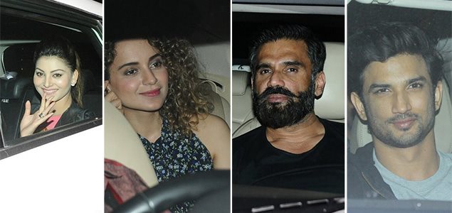 Kangana, Sushant, Sonakshi and many more at the screening of Rangoon'