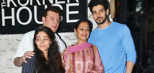 Sooraj Pancholi snapped with his family post lunch at The Korner House