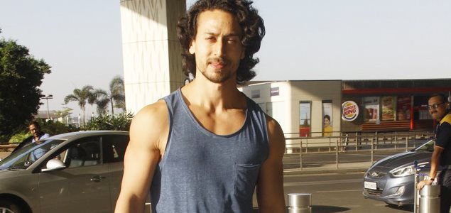 Tiger Shroff snapped at the international airport