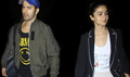 Varun Dhawan and Alia Bhatt return from the promotions of their film Badrinath Ki Dulhania in Kolkata - Badrinath Ki Dulhania Event Photos