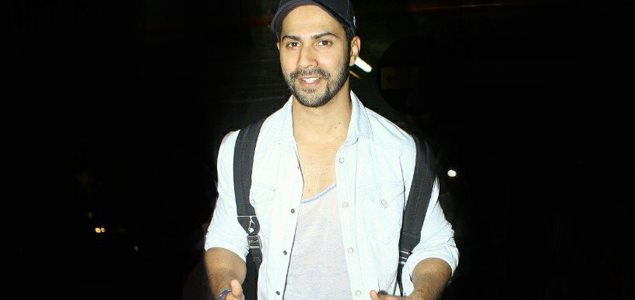 Varun Dhawan arrive back in Mumbai