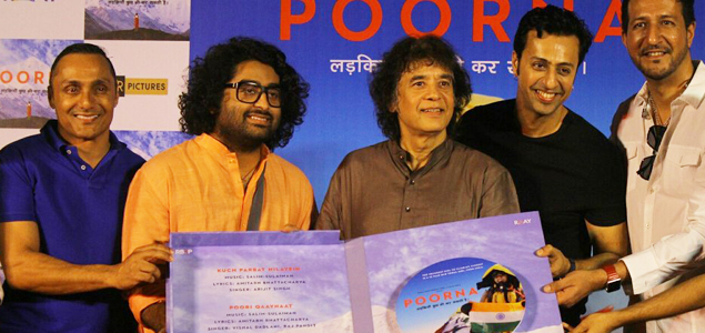Zakir Hussain and Arijit Singh unveil the music album of Rahul Bose's film 'Poorna'