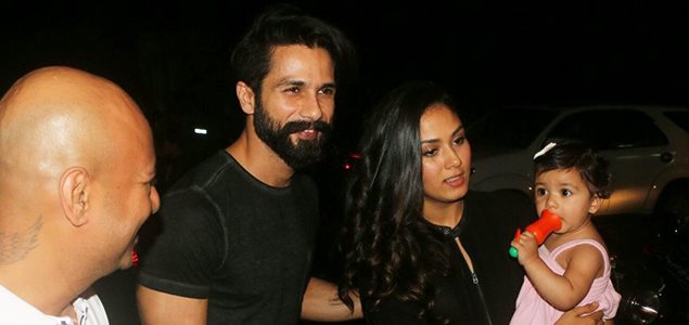 Shahid Kapoor, Mira Rajput and Misha snapped at Hakim Aalim's son birthday party