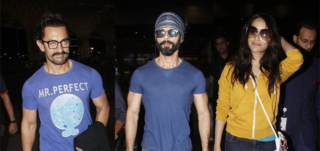 Aamir Khan, Shahid Kapoor and others at airport