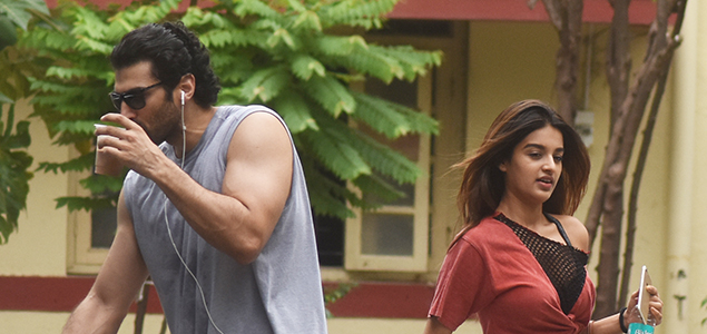 Aditya Roy Kapur and Nidhhi Agerwal snapped post gym